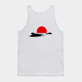 Aesthetic Red Sunset Tank Top